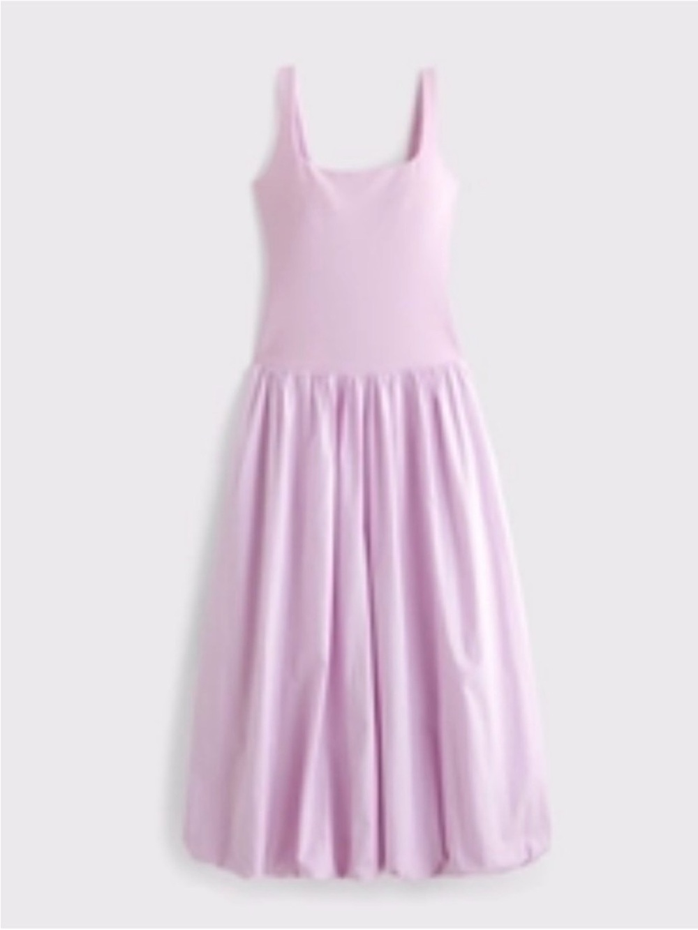 Abercrombie | bubble hem pink maxi dress